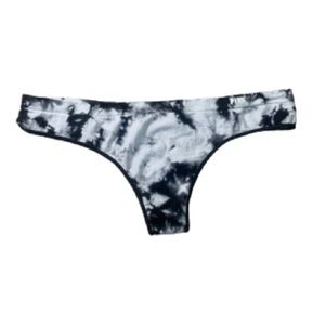 NWT Tye Dye Black and White Victoria’s Secret Thong